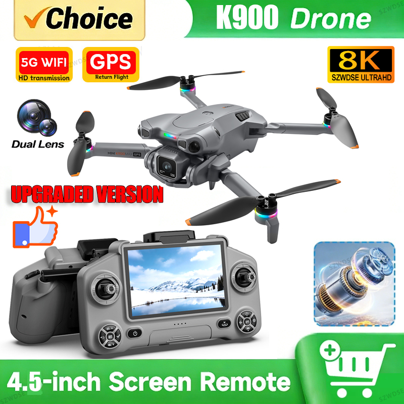 Drone Multispectral - Yeni K900 MAX GPS Drone, 4K