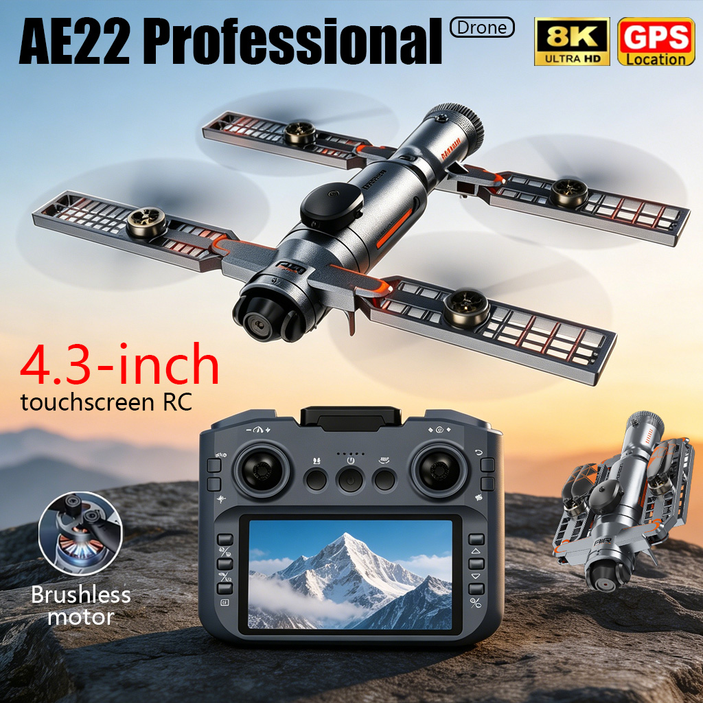 Drone Video Production - Geliştirilmiş AE22 PRO MAX Katlanabilir Drone
