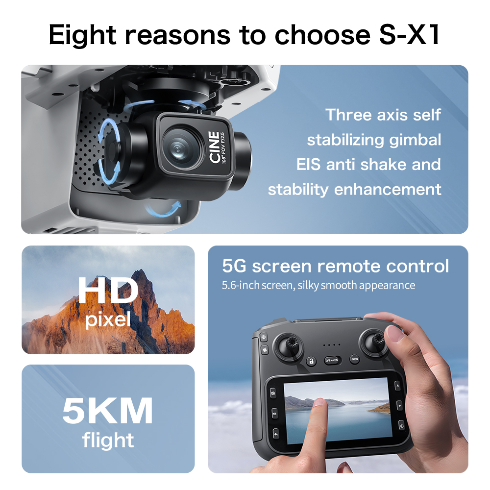 Orijinal S-X1 Drone 8K HD Prof - Drone Multispectral incelemesi ve fiyatı