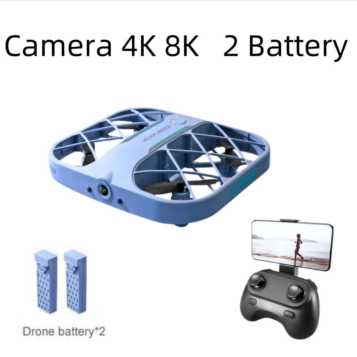 JJRC H107 FPV RC Drone, 2 Bata - Drone Lidar incelemesi ve fiyatı